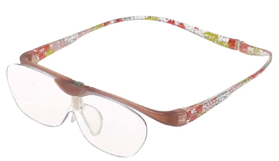 【新品】マグネット式 跳ね上げ式拡大鏡 アイルーぺ　デイリー　ローズグレー 新品】マグネット式 跳ね上げ式拡大鏡 アイルーぺ デイリー